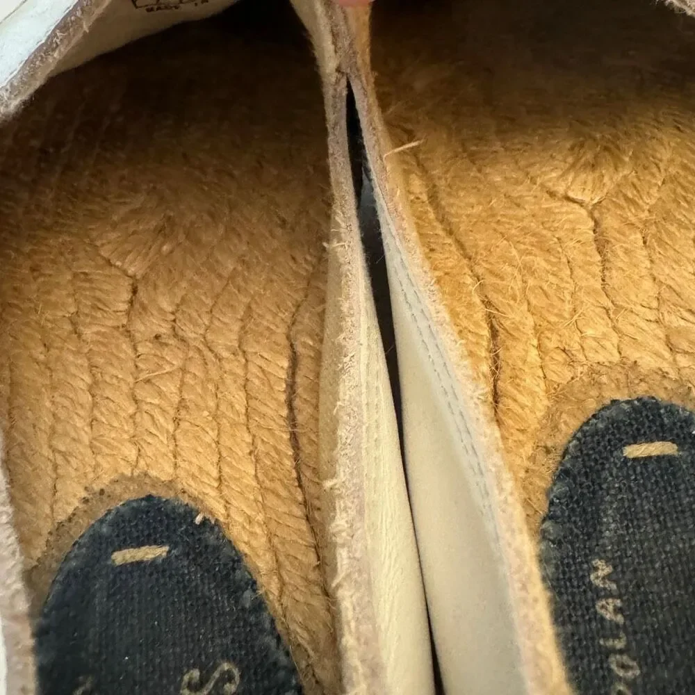 Soludos Jason Polan Wink Embroidered Leather Espadrilles Women’s Size 7‎ Shoes